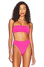 view 1 of 5 Tube Bikini Top in Fuchsia Rose