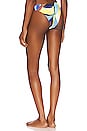 view 3 of 4 High Cut Rio Bikini Bottom in True Navy