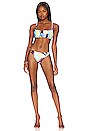 view 4 of 4 High Cut Rio Bikini Bottom in True Navy