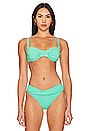 view 1 of 4 Ruched Bikini Top in Mint