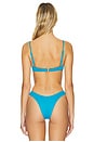 view 3 of 5 Underwire Bra Bikini Top in Turquoise