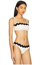 view 3 of 5 Ric Rac Bustier Bandeau in Ecru
