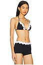 view 2 of 4 Ric Rac Slide Tri Top in Black