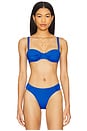 view 1 of 4 SOUTIEN-GORGE À ARMATURES RUCHED in Azure