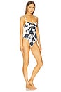view 2 of 4 Ruched Underwire One Piece in Black