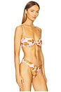 view 2 of 4 Ruched Split Wire Bra in Blossom