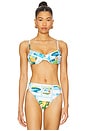 view 1 of 4 Underwire Bikini Top in Turquoise