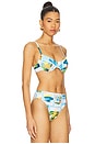 view 2 of 4 Underwire Bikini Top in Turquoise
