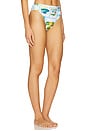 view 2 of 4 High Rise Bikini Bottom in Turquoise