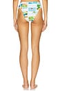 view 3 of 4 High Rise Bikini Bottom in Turquoise