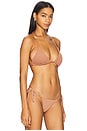 view 2 of 4 Slide Triangle Bikini Top in Bronze