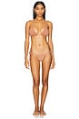 view 4 of 4 Slide Triangle Bikini Top in Bronze