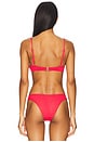 view 3 of 4 Underwire Bikini Top in Chilli Red