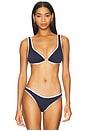 view 1 of 4 Ring Front Bikini Top in True Navy