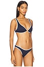 view 2 of 4 Ring Front Bikini Top in True Navy