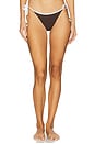 view 1 of 4 Rio Tie Side Bikini Bottom in Dark Chocolate