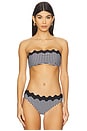 view 2 of 6 Ric Rac Bustier Bandeau Bikini Top in Black