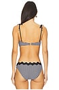 view 4 of 6 Ric Rac Bustier Bandeau Bikini Top in Black