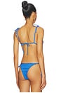 view 3 of 5 TOP BIKINI TRIANGULAR SLIDE in Sapphire
