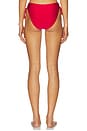 view 3 of 4 Loop Side Tie Bikini Bottom in Cosmo Red