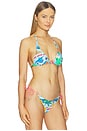 view 2 of 4 Viva Vacation Triangle Bikini Top in Powder Blue