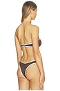 view 4 of 5 TOP BIKINI BANDA BEACH BOUND in Dark Chocolate