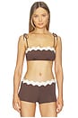 view 1 of 5 HAUT DE MAILLOT DE BAIN RIC RAC in Espresso