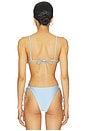 view 3 of 5 PALERMO SLIDE トライアングルビキニトップ in Powder Blue