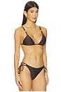 view 2 of 5 Palermo Slide Triangle Bikini Top in Sepia