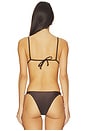 view 3 of 5 Palermo Slide Triangle Bikini Top in Sepia