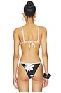 view 3 of 4 TOP BIKINI TRIANGULAR MAY FLOWERSLIDE in Black