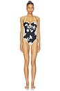 view 2 of 4 MAILLOT DE BAIN UNE PIÈCE BANDEAU MAY FLOWER in Black