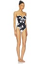 view 3 of 4 MAILLOT DE BAIN UNE PIÈCE BANDEAU MAY FLOWER in Black