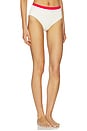 view 2 of 4 BAS DE MAILLOT DE BAIN TAILLE HAUTE BAND WAVE BELTED in Ecru