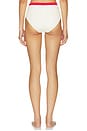view 3 of 4 BAS DE MAILLOT DE BAIN TAILLE HAUTE BAND WAVE BELTED in Ecru