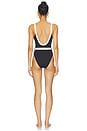 view 3 of 3 MAILLOT DE BAIN 1 PIÈCE BAND WAVE BELTED RETRO in Black