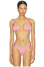 view 1 of 4 TOP BIKINI TRIANGULAR BELLA SLIDE TRI in Begonia Pink