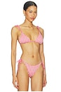 view 2 of 4 TOP BIKINI TRIANGULAR BELLA SLIDE TRI in Begonia Pink