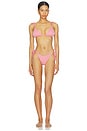 view 4 of 4 TOP BIKINI TRIANGULAR BELLA SLIDE TRI in Begonia Pink
