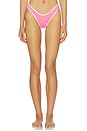 view 1 of 4 BRAGUITA BIKINI BEACH BOUND in Begonia Pink & White