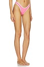 view 2 of 4 BRAGUITA BIKINI BEACH BOUND in Begonia Pink & White