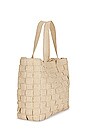 view 3 of 4 Criss Cross Woven Tote in Natural