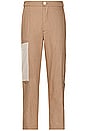 view 3 of 6 Justin Cargo Pant in Brown