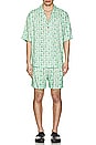 view 4 of 4 Colton Resort Collar Short Sleeve Shirt in Green