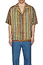 view 4 of 4 Cosmo Resort Collar Short Sleeve Shirt in Brown