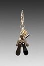 view 3 of 4 Bunny Key Chain in Taupe