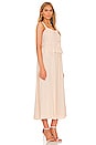 view 2 of 3 Sleeveless Strap Dress in Silky Beige