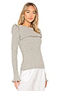view 2 of 4 Ruffle Sweater in Drizzle Grey