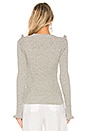 view 3 of 4 Ruffle Sweater in Drizzle Grey