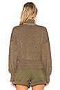 view 3 of 4 Turtleneck Trim Sweater in Chestnut Cream